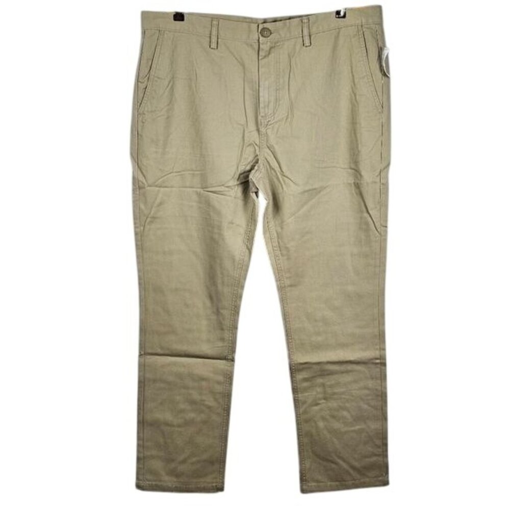 Old Navy Slim Chino Pant 38x30 Khaki 100% Cotton‎ Casual Work Neutral Normcore